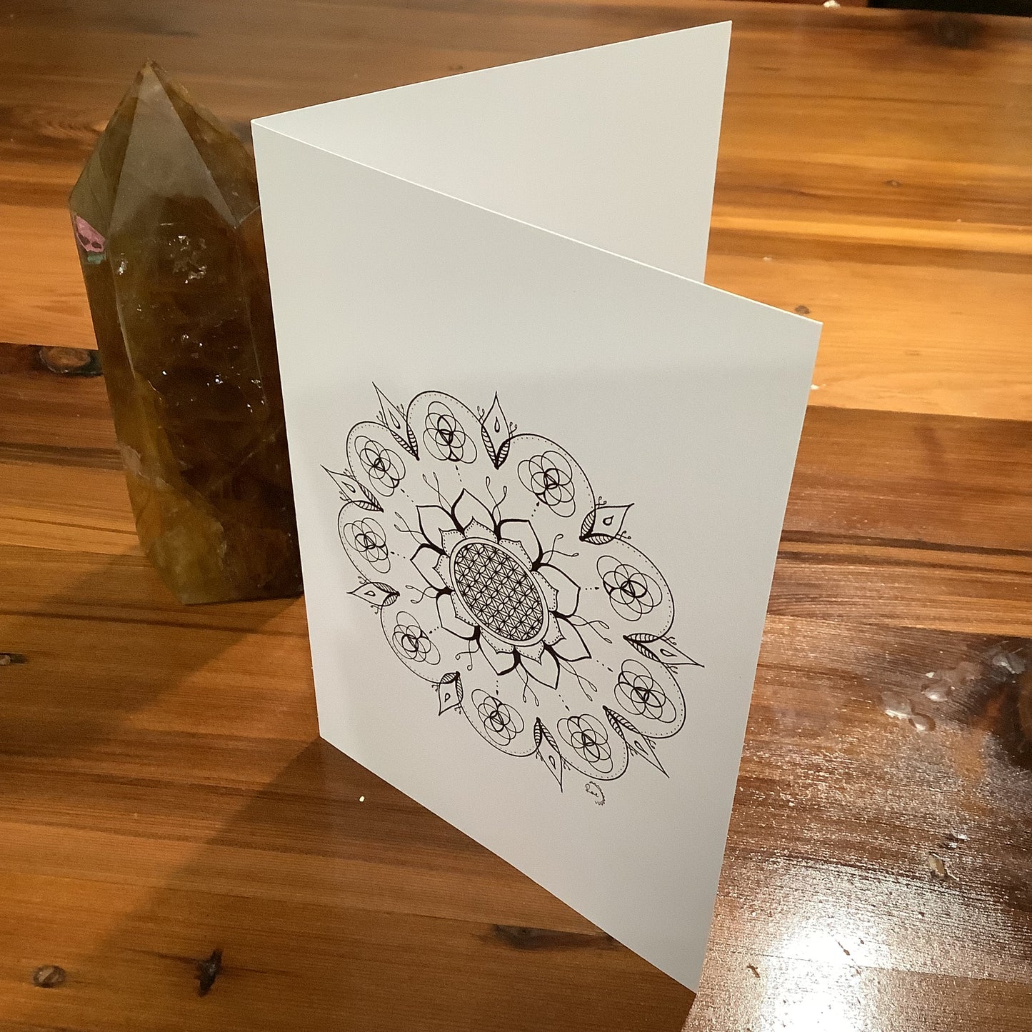 Aligned Mandala Blank Card